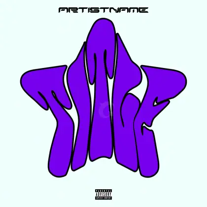 Premade cover art “Purple Hand”: hand, purple tones