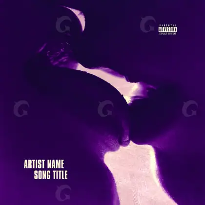 Готовая обложка для трека «Purple Hand»: рука; палитра — фиолетовая