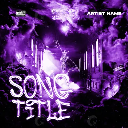 Premade cover art “Purple House”: house, purple tones