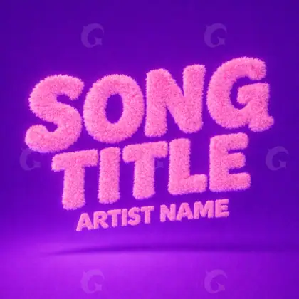 Обложка для альбома «Purple Lettering»: типографика; палитра — фиолетовая