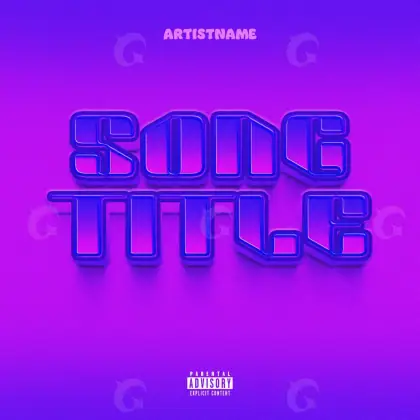 Music cover artwork “Purple Neon”: neon, purple tones