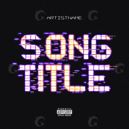 Music cover artwork “Purple Neon”: neon, purple tones