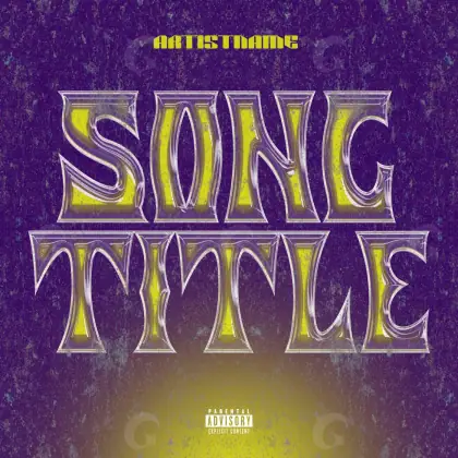 Album cover art “Purple Neon”: neon, purple tones