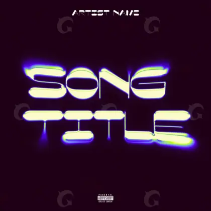 Album cover art “Purple Neon”: neon, purple tones