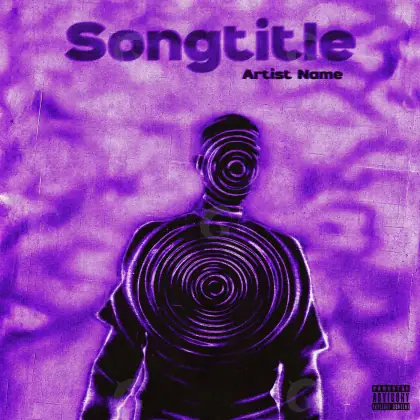Portada prediseñada «Purple Silhouette»: silueta; color violeta