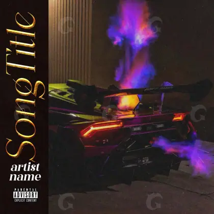 Music cover artwork “Purple Smoke”: smoke, purple tones