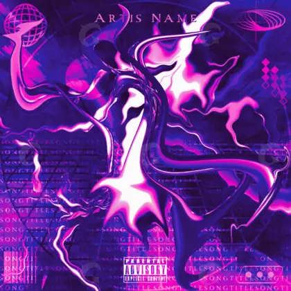 Album cover art “Purple Star”: star and circle, purple tones