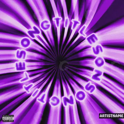 Обложка для альбома «Purple Star»: звезда; палитра — фиолетовая