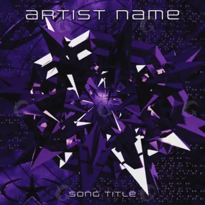 Premade cover art “Purple Star”: star, purple tones
