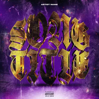Music cover artwork “Purple Star”: star, purple tones
