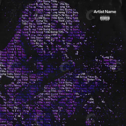 Arte de portada musical «Purple Tree»: árbol y triángulo; color violeta