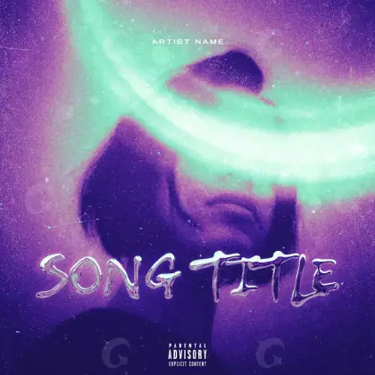 Album cover art “Purple Woman”: woman and face, purple tones