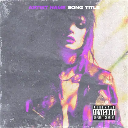 Album cover art “Purple Woman”: woman and face, purple tones