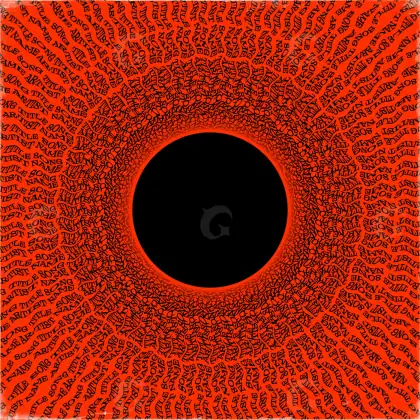 Готовая обложка для трека «Red Abstract»: абстрактная графика; палитра — красная