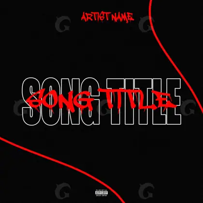 Music cover artwork “Red Abstract”: abstract artwork, red tones