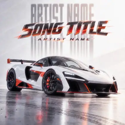 Album cover art “Red Car”: car, red tones