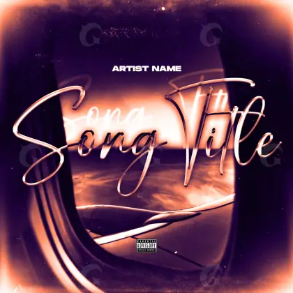 Music cover artwork “Red Car”: car, red tones