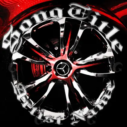Album cover art “Red Car”: car, red tones