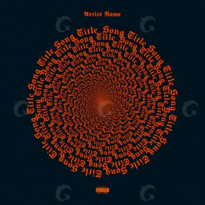 Обложка для альбома «Red Circle»: круг; палитра — красная