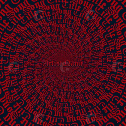 Обложка для песни «Red Circle»: круг; палитра — красная