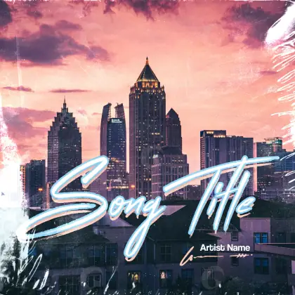 Music cover artwork “Red City”: city and building, red tones