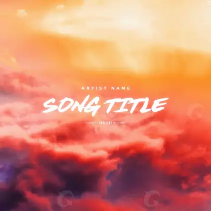 Music cover artwork “Red Cloud”: cloud, red tones
