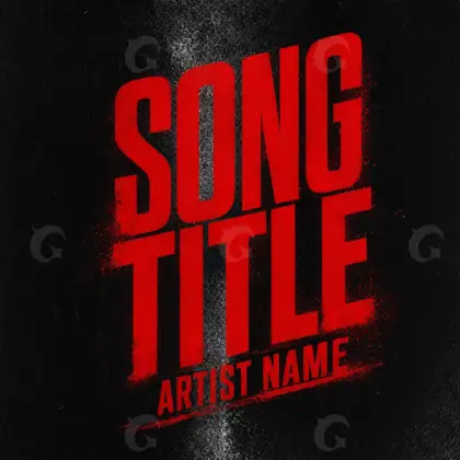 Premade cover art “Red Cube”: cube, red tones
