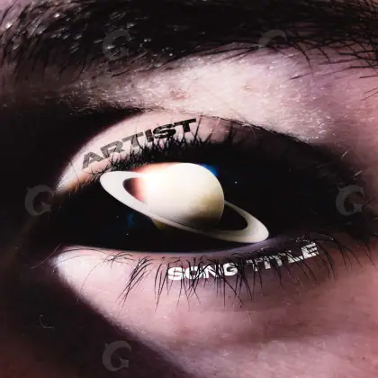 Готовая обложка для трека «Red Eyes»: глаза; палитра — красная