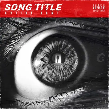 Arte de portada musical «Red Eyes»: ojos; color rojo