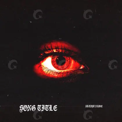Обложка для песни «Red Eyes»: глаза; палитра — красная