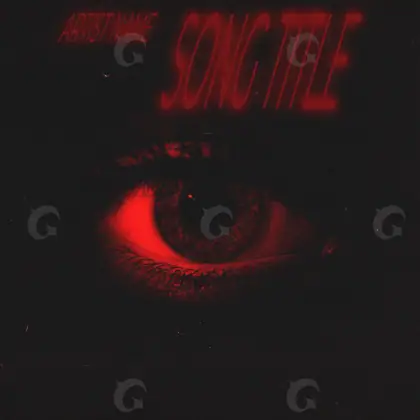 Обложка для песни «Red Eyes»: глаза; палитра — красная