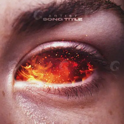 Обложка для песни «Red Eyes»: глаза; палитра — красная