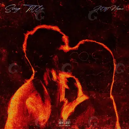Arte de portada musical «Red Figure»: figura; color rojo