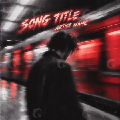 Music cover artwork “Red Figure”: figure, red tones