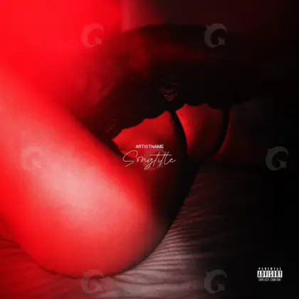 Premade cover art “Red Figure”: figure, red tones