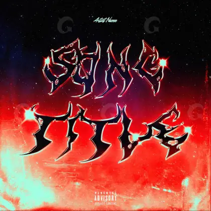 Premade cover art “Red Figure”: figure, red tones