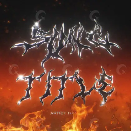 Arte de portada musical «Red Fire»: fuego; color rojo