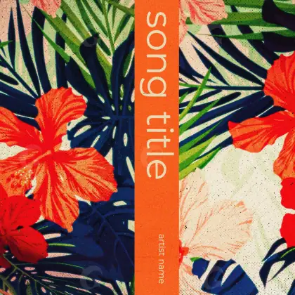Album cover art “Red Flower”: flower, red tones