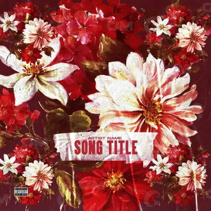 Album cover art “Red Flower”: flower, red tones