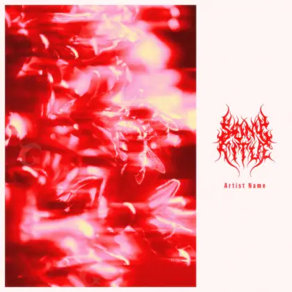 Music cover artwork “Red Flower”: flower, red tones