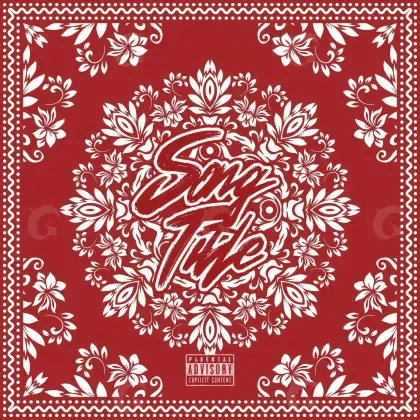 Premade cover art “Red Flower”: flower, red tones