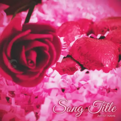 Music cover artwork “Red Flower”: flower, red tones
