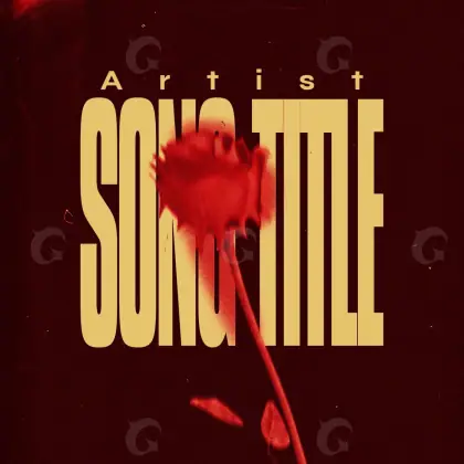 Music cover artwork “Red Flower”: flower, red tones