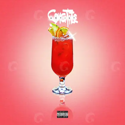 Arte de portada musical «Red Glass»: cristal; color rojo