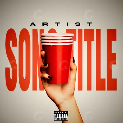 Music cover artwork “Red Hand”: hand, red tones
