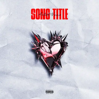 Portada prediseñada «Red Heart»: corazón; color rojo