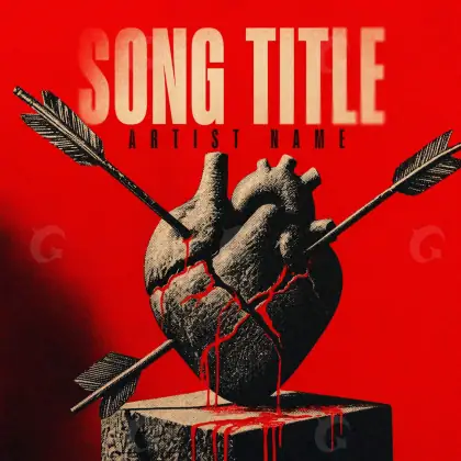 Album cover art “Red Heart”: heart, red tones