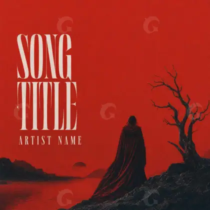Portada prediseñada «Red Lettering»: tipografía; color rojo