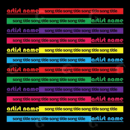 Portada para canción «Red Lettering»: tipografía; color rojo