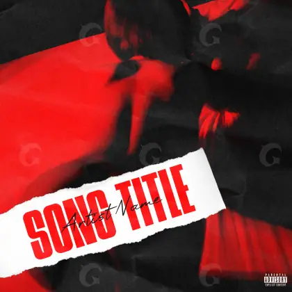 Arte de portada musical «Red Lettering»: tipografía; color rojo